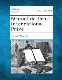 Cover Manuel de Droit International Privé