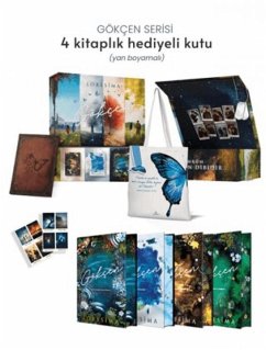 Cover Gökcen Serisi 4 Kitaplik Hediyeli Kutu Yan Boyamali, Ciltli