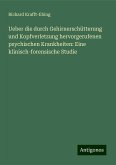 Ueber die durch Gehirnerschütterung und Kopfverletzung hervorgerufenen psychischen Krankheiten: Eine klinisch-forensische Studie