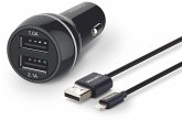 Philips Dual Car Charger 15W mit Apple Lightning Kabel MFI