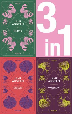Jane Austen: Drei Romane in einem E-Book (3-in-1-Bundle). Emma, Stolz und Vorurteil, Verstand und Gefühl (eBook, ePUB) - Austen, Jane