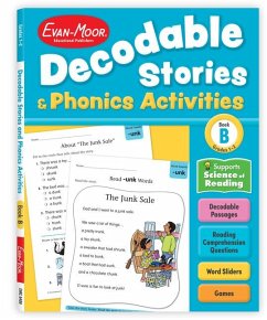 Cover Decodable Stories and Phonics Activities, Level B, Grade 1 - 2 Workbook