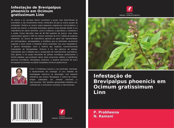 Infestação de Brevipalpus phoenicis em Ocimum gratissimum Linn Infestação de Brevipalpus phoenicis em Ocimum gratissimum Linn
