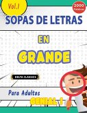 SOPA DE LETRAS EN ESPAÑOL PARA ADULTOS - GENIAL! VOL.1 - DELTA CLASSICS