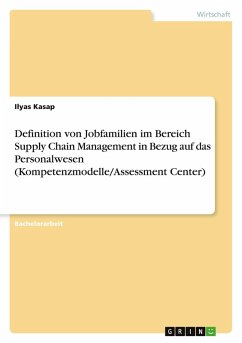 Definition von Jobfamilien im Bereich Supply Chain Management in Bezug auf das Personalwesen (Kompetenzmodelle/Assessment Center)