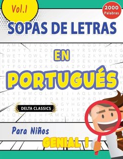 SOPA DE LETRAS EN PORTUGUÉS PARA NIÑOS - GENIAL! VOL.1 - DELTA CLASSICS Cover SOPA DE LETRAS EN PORTUGUÉS PARA NIÑOS - GENIAL! VOL.1 - DELTA CLASSICS