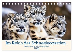 Cover Im Reich der Schneeleoparden (Tischkalender 2026 DIN A5 quer), CALVENDO Monatskalender