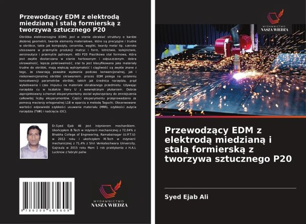 Przewodz¿cy EDM z elektrod¿ miedzian¿ i stal¿ formiersk¿ z tworzywa sztucznego P20