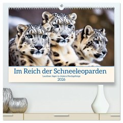 Cover Im Reich der Schneeleoparden (hochwertiger Premium Wandkalender 2026 DIN A2 quer), Kunstdruck in Hochglanz