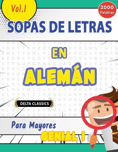 Cover SOPA DE LETRAS EN ALEMÁN PARA MAYORES - GENIAL! VOL.1 - DELTA CLASSICS