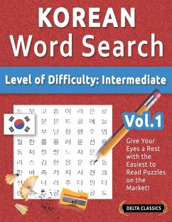 Cover KOREAN WORD SEARCH - LEVEL OF DIFFICULTY