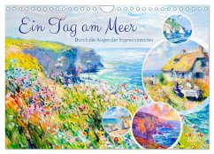 Cover Ein Tag am Meer - Durch die Augen der Impressionisten (Wandkalender 2026 DIN A4 quer), CALVENDO Monatskalender