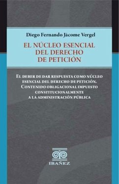 Cover El núcleo esencial del derecho de petición (eBook, PDF)