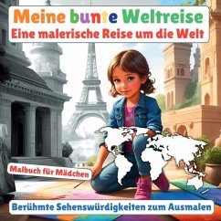 Cover Meine bunte Weltreise: Malbuch für Mädchen (Berühmte Sehenswürdigkeiten zum Ausmalen)