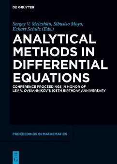 Analytical Methods in Differential Equations (eBook, PDF)