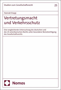 Cover Vertretungsmacht und Verkehrsschutz (eBook, PDF)