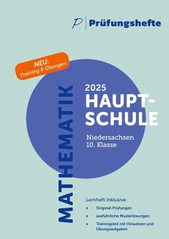 Cover Prüfungsheft & Training - 2025 Mathematik Hauptschule 10. Klasse - Niedersachsen - Original-Prüfungen und Lösungen
