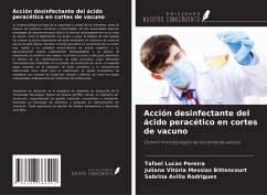 Cover Acción desinfectante del ácido peracético en cortes de vacuno
