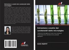 Cover Estrazione e analisi dei carotenoidi dalle microalghe