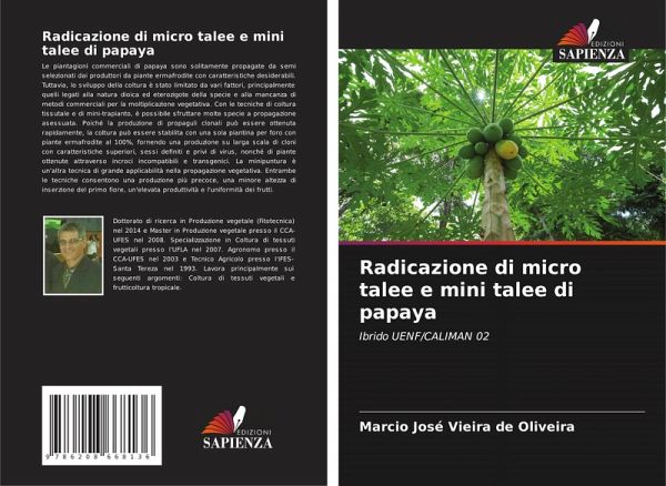 Radicazione di micro talee e mini talee di papaya