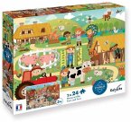 Bauernhof & Stadt 2x24 Teile Puzzle Bauernhof & Stadt 2x24 Teile Puzzle