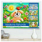 Niedliche Filzhunde - Liebevolle Ideen aus Filz und Wolle (hochwertiger Premium Wandkalender 2026 DIN A2 quer), Kunstdruck in Hochglanz Niedliche Filzhunde - Liebevolle Ideen aus Filz und Wolle (hochwertiger Premium Wandkalender 2026 DIN A2 quer), Kunstdruck in Hochglanz