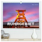 Das Ruhrgebiet bei Nacht (hochwertiger Premium Wandkalender 2026 DIN A2 quer), Kunstdruck in Hochglanz