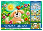 Niedliche Filzhunde - Liebevolle Ideen aus Filz und Wolle (Wandkalender 2026 DIN A3 quer), CALVENDO Monatskalender
