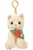 Schlüsselanhänger Katze beige, 13cm (MQ6) **