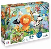 Tiere 2x24 Teile Puzzle Tiere 2x24 Teile Puzzle