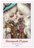 Steampunk Puppen - Zauberhafte Puppenfiguren (Wandkalender 2026 DIN A2 hoch), CALVENDO Monatskalender