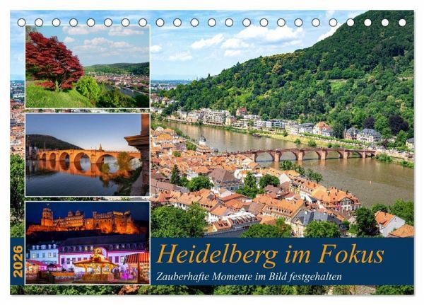 Heidelberg im Fokus (Tischkalender 2026 DIN A5 quer), CALVENDO Monatskalender