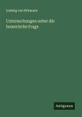 Untersuchungen ueber die homerische Frage Untersuchungen ueber die homerische Frage