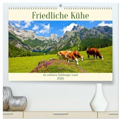 Cover Friedliche Kühe (hochwertiger Premium Wandkalender 2026 DIN A2 quer), Kunstdruck in Hochglanz