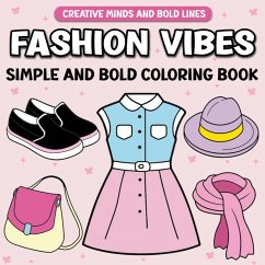 Cover Fashion Vibes Simple and Bold Coloring Book