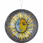 Kinetic Art 110265 - Kinetic Art: Metal Hanging Wind Spinner, Metall Windspiel, 30x38cm, 3D Sun & Moon