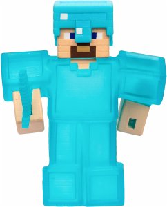Cover Moose Toys 300298 - Heroes Of Goo Jit Zu, Minecraft Hero Pack, Steve, superdehnbar, Diamant-Rüstung & Schwert