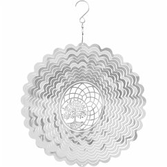 Cover Kinetic Art 110262 - Kinetic Art: Metal Hanging Wind Spinner, Metall Windspiel, 25x33cm, 3D Tree Of Life