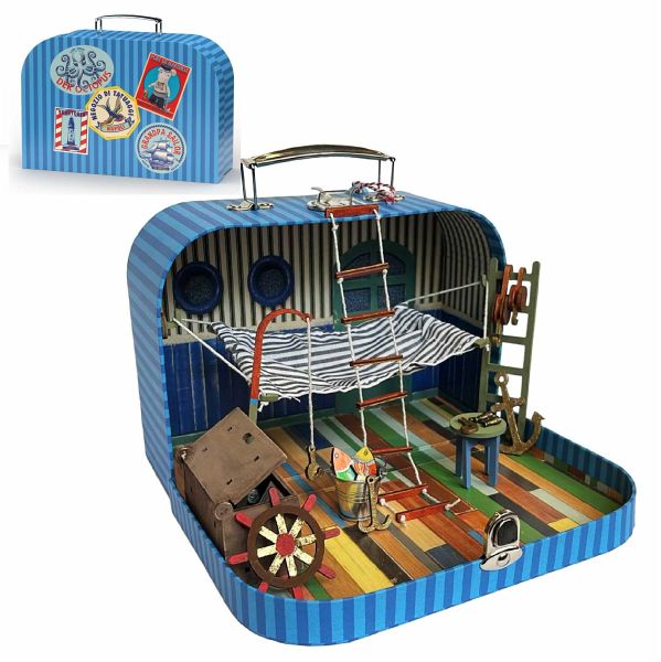 Sam und Julia 300988 - Mäusehaus To Go, Opa Seemanns Kajüte, Spielset