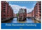 Freie Hansestadt Hamburg (Tischkalender 2026 DIN A5 quer), CALVENDO Monatskalender