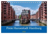 Freie Hansestadt Hamburg (Tischkalender 2026 DIN A5 quer), CALVENDO Monatskalender