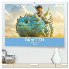 Drachen - Verspielt und fluffig (hochwertiger Premium Wandkalender 2026 DIN A2 quer), Kunstdruck in Hochglanz - Calvendo;Brunner-Klaus, Liselotte Drachen - Verspielt und fluffig (hochwertiger Premium Wandkalender 2026 DIN A2 quer), Kunstdruck in Hochglanz - Calvendo;Brunner-Klaus, Liselotte
