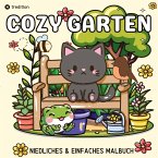 Cozy Malbuch für Erwachsene Garten Malbuch - Süße Motive aus dem Garten Bold and Easy