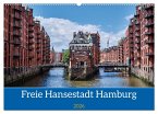 Freie Hansestadt Hamburg (Wandkalender 2026 DIN A2 quer), CALVENDO Monatskalender