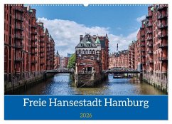 Freie Hansestadt Hamburg (Wandkalender 2026 DIN A2 quer), CALVENDO Monatskalender - Calvendo;Leonhardy, Thomas