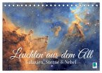 Galaxien, Sterne und Nebel: Leuchten aus dem All (Tischkalender 2026 DIN A5 quer), CALVENDO Monatskalender