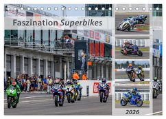 Cover Faszination Superbikes (Tischkalender 2026 DIN A5 quer), CALVENDO Monatskalender