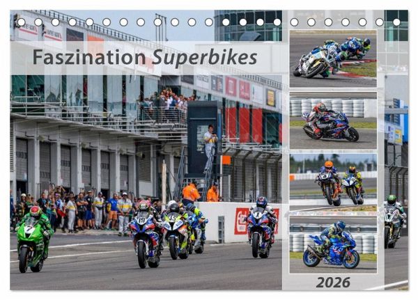 Faszination Superbikes (Tischkalender 2026 DIN A5 quer), CALVENDO Monatskalender Faszination Superbikes (Tischkalender 2026 DIN A5 quer), CALVENDO Monatskalender