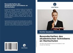 Besonderheiten des akademischen Schreibens an Hochschulen Cover Besonderheiten des akademischen Schreibens an Hochschulen