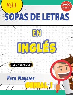 Cover SOPA DE LETRAS EN INGLÉS PARA MAYORES - GENIAL! VOL.1 - DELTA CLASSICS
